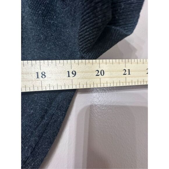 AllSaints Shera Knit Belted Side Tie Short Sleeve Dark Gray Women's Top Small - Picture 8 of 11